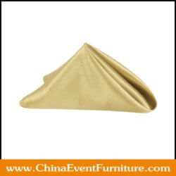 wholesale polyester gold wedding napkins for weddings