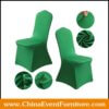 wholesale 280 gsm high quality green spandex chair covers for banquet chairs