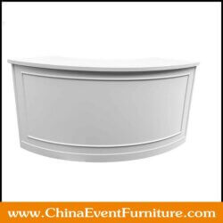 wholesale wood frame circle white bar counters for indoor bars