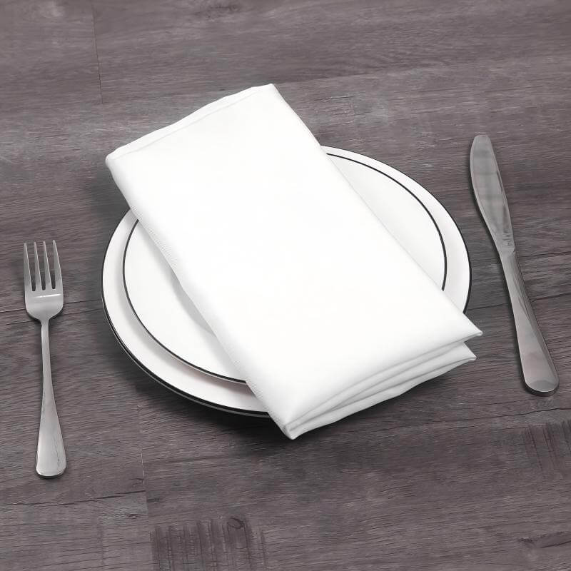 wholesale 100 cotton white napkins for weddings