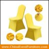 wholesale commercial quality yellow spandex chair covers for hotel banquets