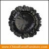 commercial quality black glass charger plates wholesale for events