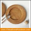 wholesale round rattan charger plates for events