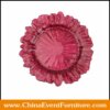 wholesale commercial quality red glass charger plates for weddings