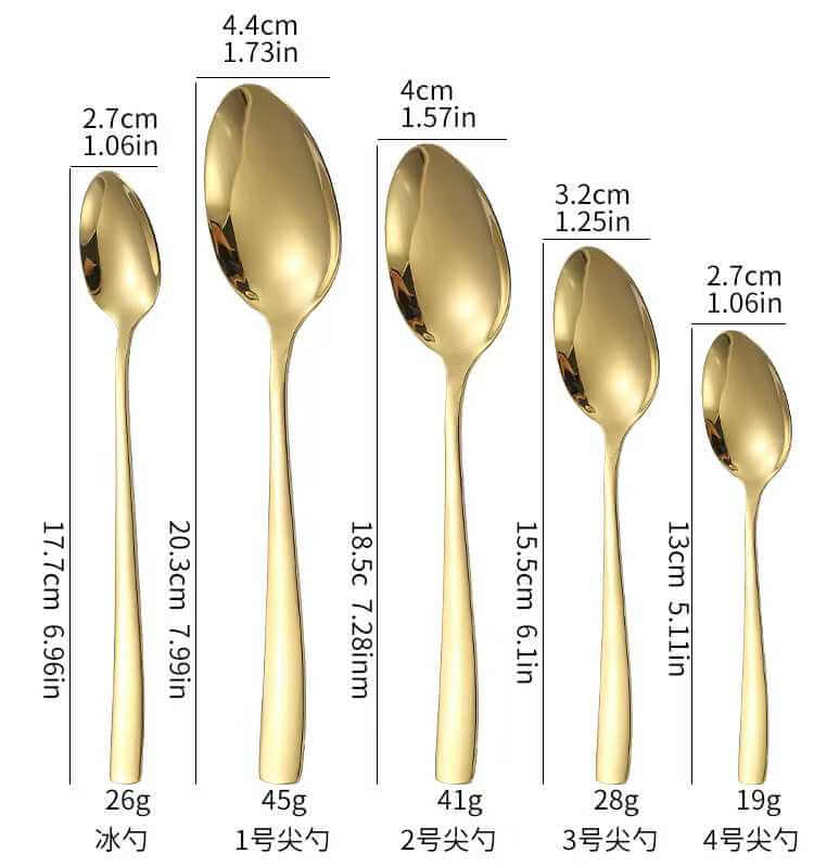 Luxury gold wedding cutlery for weddings wholesale Luxury stainless steel gold wedding cutlery for weddings