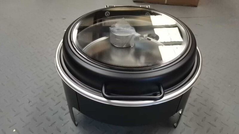 wholesale Stainless steel round black chafing dishes for sale