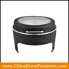 wholesale stainless steel round black chafing dishes for hotel restaurant