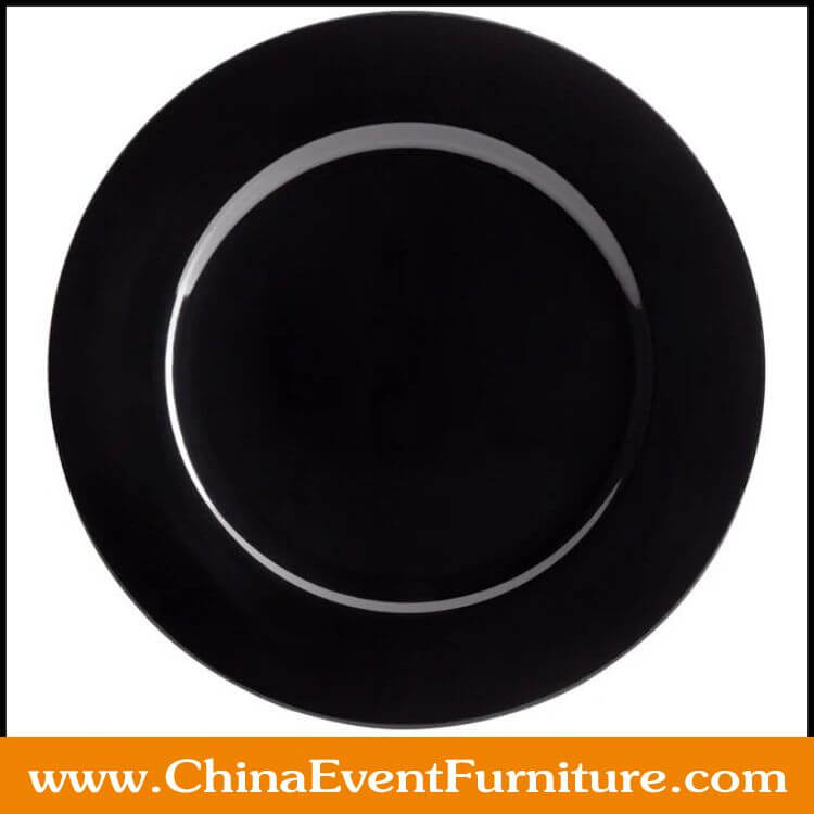 black plastic charger plates wholesale 13 inches round black plastic charger plates for events