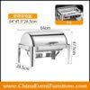 wholesale silver stainless steel catering chafing dishes for hotel restaurants