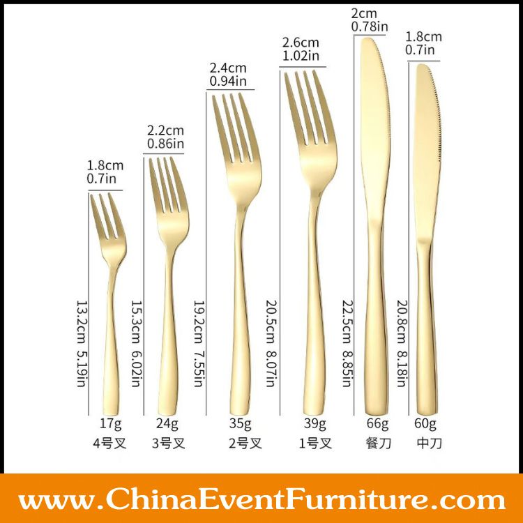 gold coloured cutlery set wholesale stainless steel gold coloured cutlery set for weddings