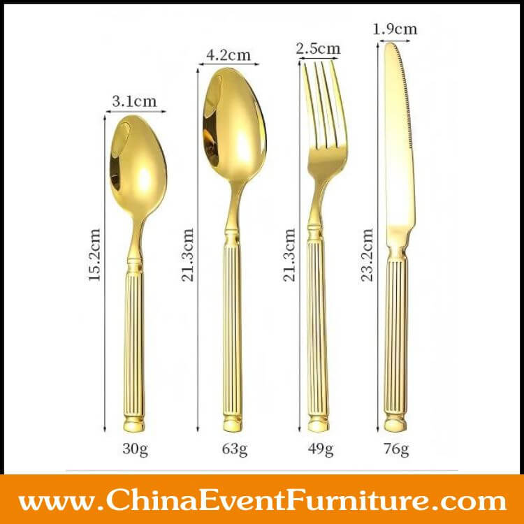 gold cutlery set stainless steel wholesale gold cutlery set stainless steel for weddings