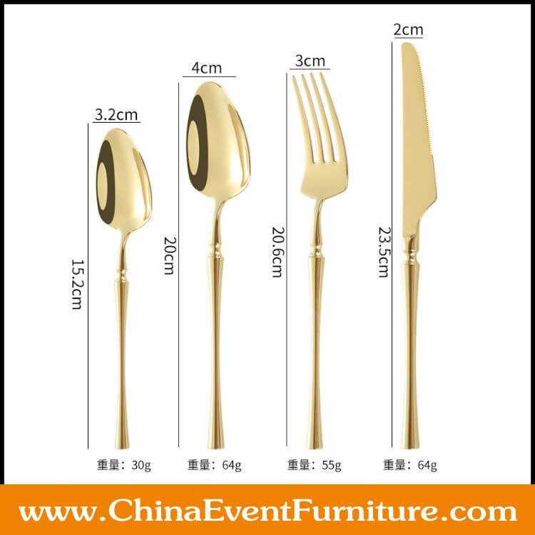 gold wedding cutlery wholesale stainless steel gold wedding cutlery for weddings