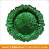 wholesale green plastic charger plates for weddings