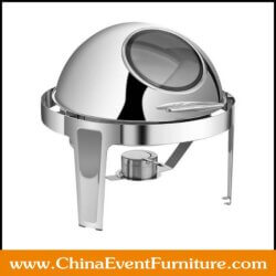 wholesale 6L stainless steel silver chafing dish for hotel banquet hall