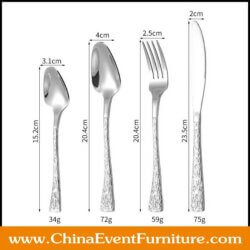 wholesale stainless steel silver cutlery set for weddings