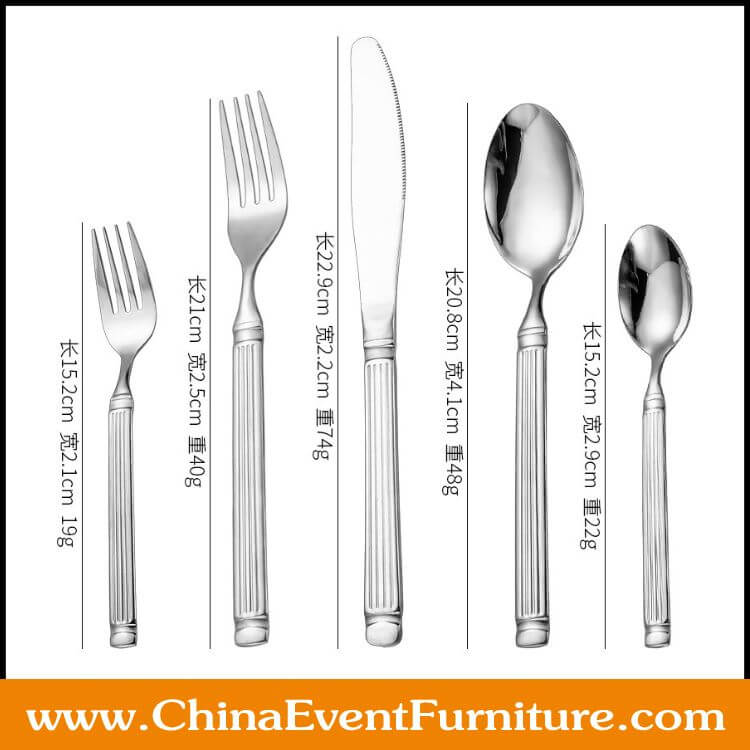 silver cutlery set for sale wholesale stainless steel silver cutlery set for sale