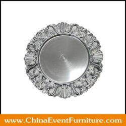 13 inch silver plastic charger plates wholesale for weddings