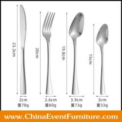 wholesale stainless steel silverware sets for wedding