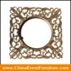 wholesale gold square plastic charger plates for events