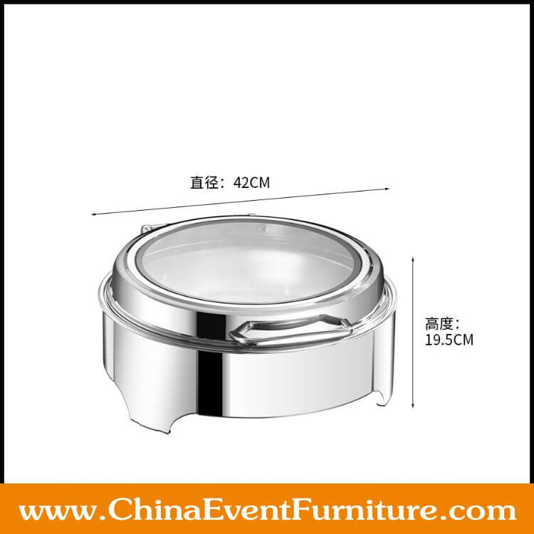 stainless steel chafer wholesale round silver stainless steel chafer for hotel banquet hall