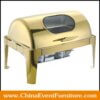 wholesale gold stainless steel chafing dishes for hotel restaurants