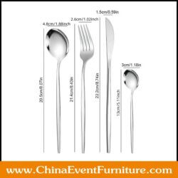 wholesale stainless steel vintage silver cutlery set for weddings