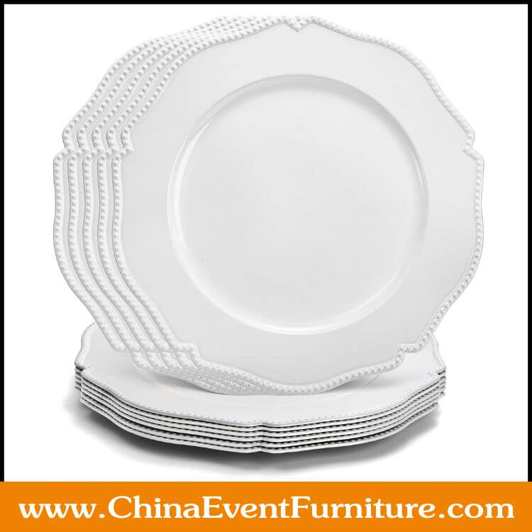 white plastic charger plates wholesale white plastic charger plates for hotel banquet halls