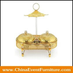 wholesale golden luxury chafing dishes for sale
