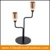 wholesale black and gold 2 Arm Candelabra for wedding