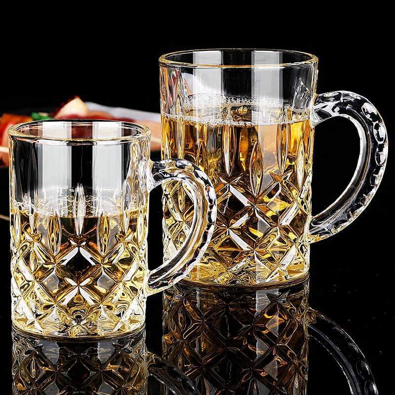 clear Beer Glass With Handle wholesale for bars