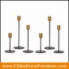 wholesale Black and Gold Candle Holders for weddings