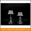 wholesale set of 2 Clear Glass Tealight Candle Holders for weddings