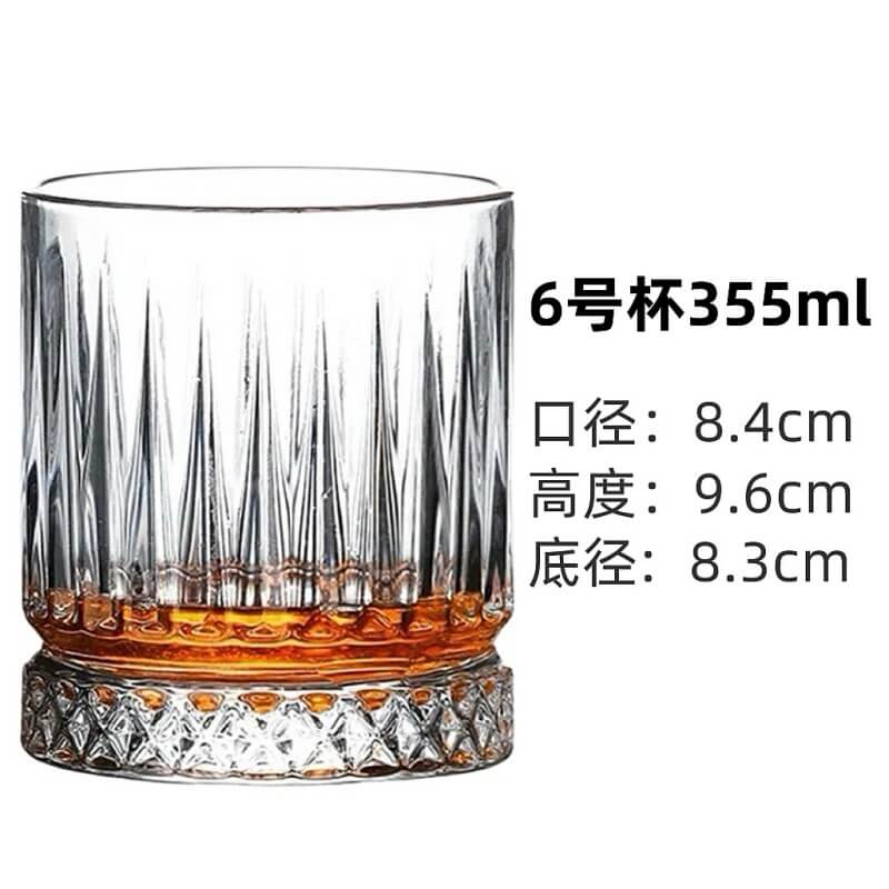 wholesale Diamond Cut Whiskey Glass for event rental company
