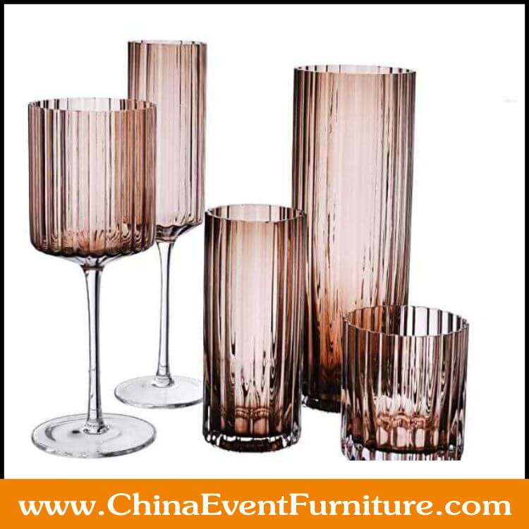 Fluted Wine Glasses wholesale Fluted Wine Glasses for banquet halls