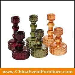 wholesale crystal Hobnail Candle Holder for weddings