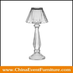 wholesale clear crystal Lampshade Candle Holder for weddings