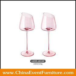 wholesale Slanted Rim Wine Glass for weddings