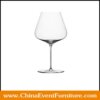 wholesale modern burgundy crystal wine glasses for events