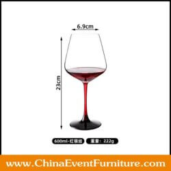 wholesale burgundy style wine glasses for banquets