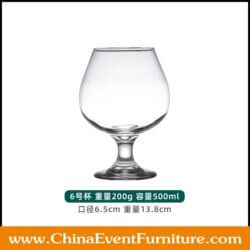 wholesale clear large brandy snifter for weddings