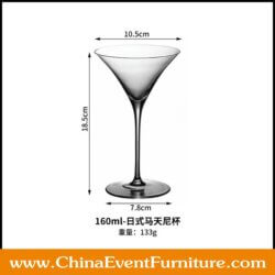 wholesale crystal margarita drinkware for weddings