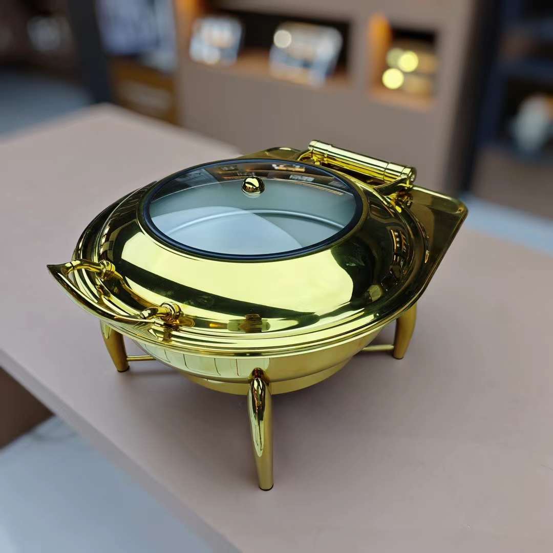 golden stainless steel chafing dishes wholesale for sale
