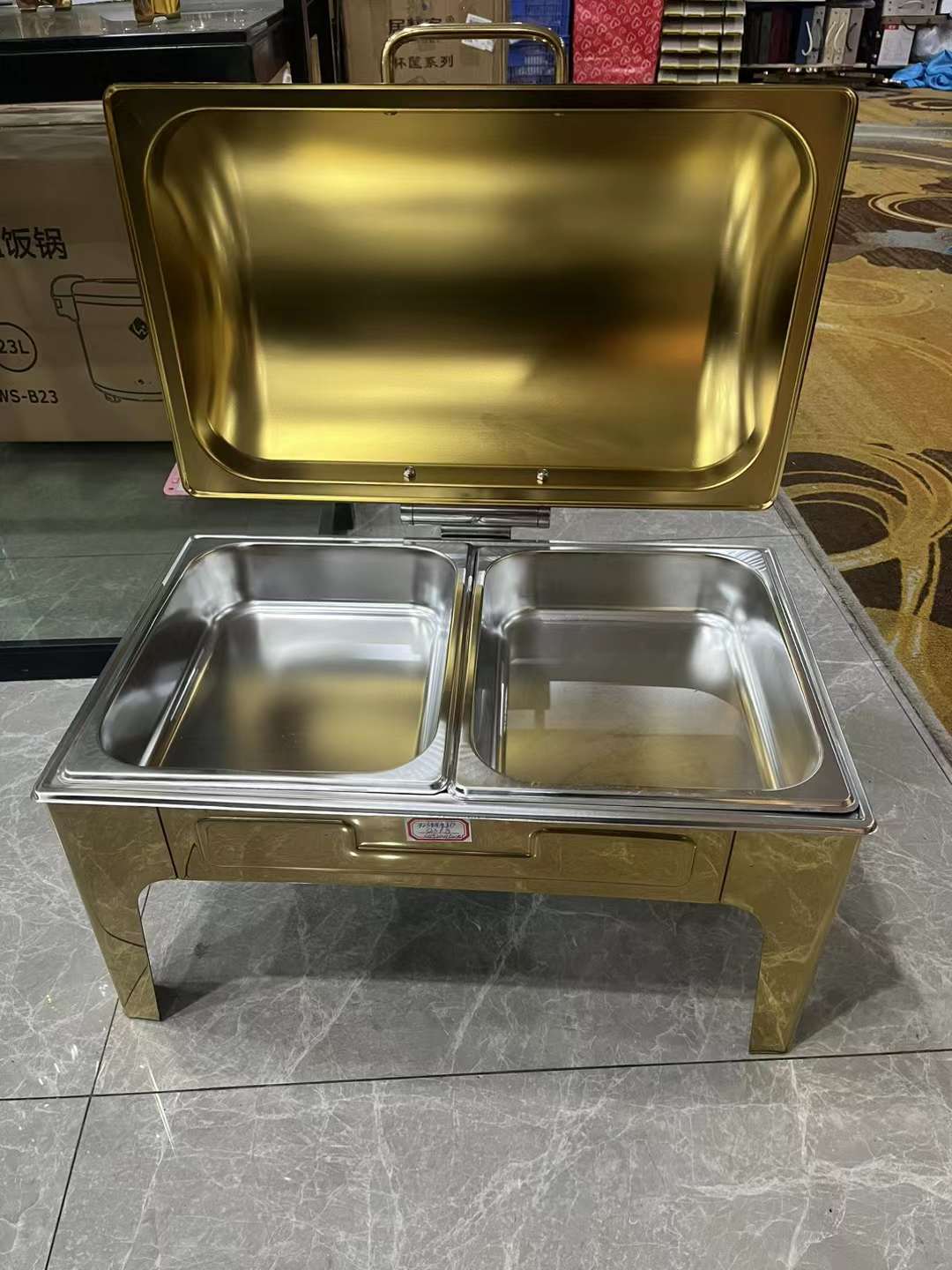 wholesale gold stainless steel chafing dishes for sale