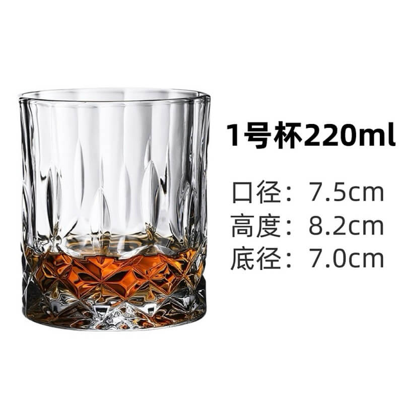 wholesale Diamond Cut Whiskey Glass for parties