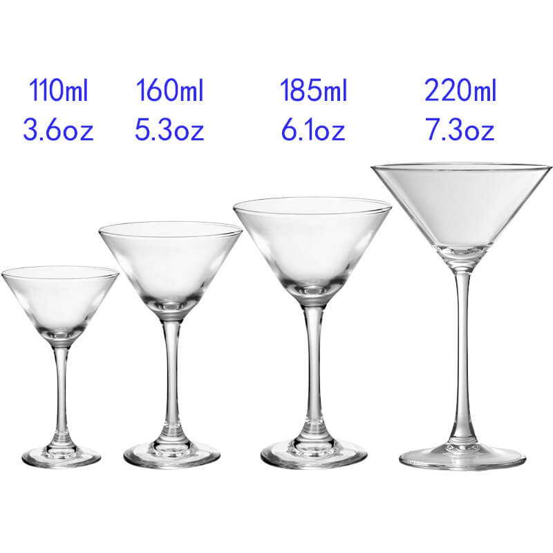 wholesale cocktail glasses with stem for weddings