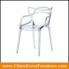 wholesale stackable Clear kartell masters dining chair for banquet halls