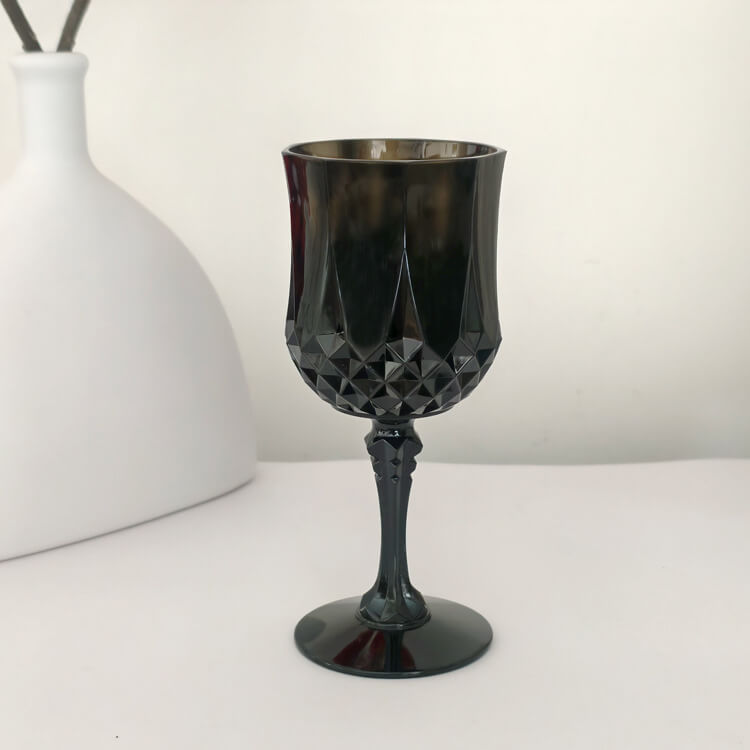 wholesale black acrylic glassware for events