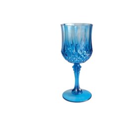 wholesale high end blue acrylic glassware for hotel bars