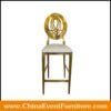 wholesale stainless steel gold chrome bar stools with backs for bars