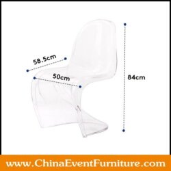 wholesale stacking clear Panton chairs for Event Rentals
